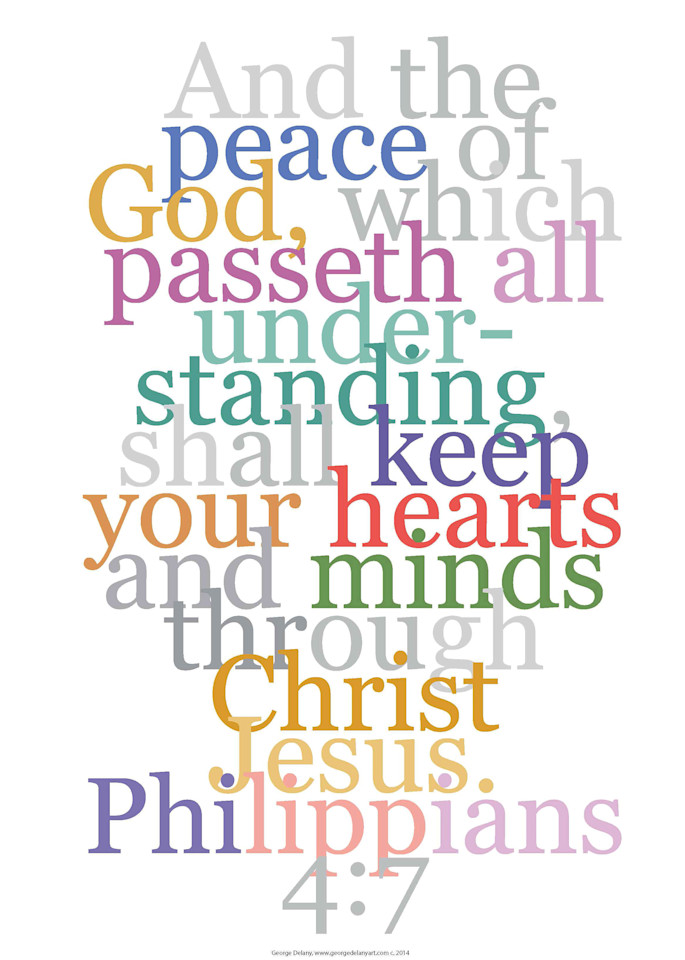Philippians 4:7 Faith Decor 