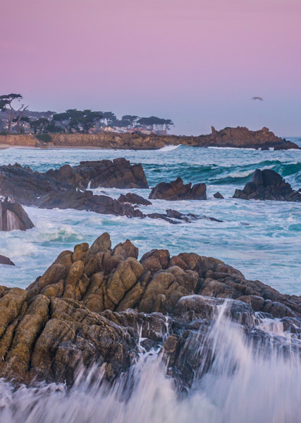 Crashing  Waves Sunrise, Pacific Grove Photography Art | Brad Wright Photography
