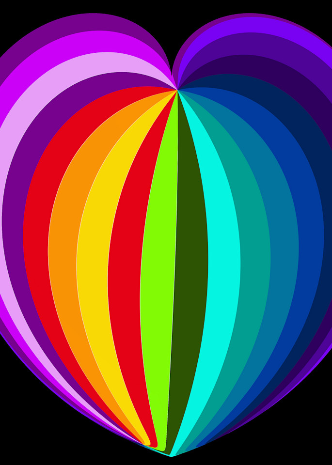 Rainbow Heart Art | karenihirsch