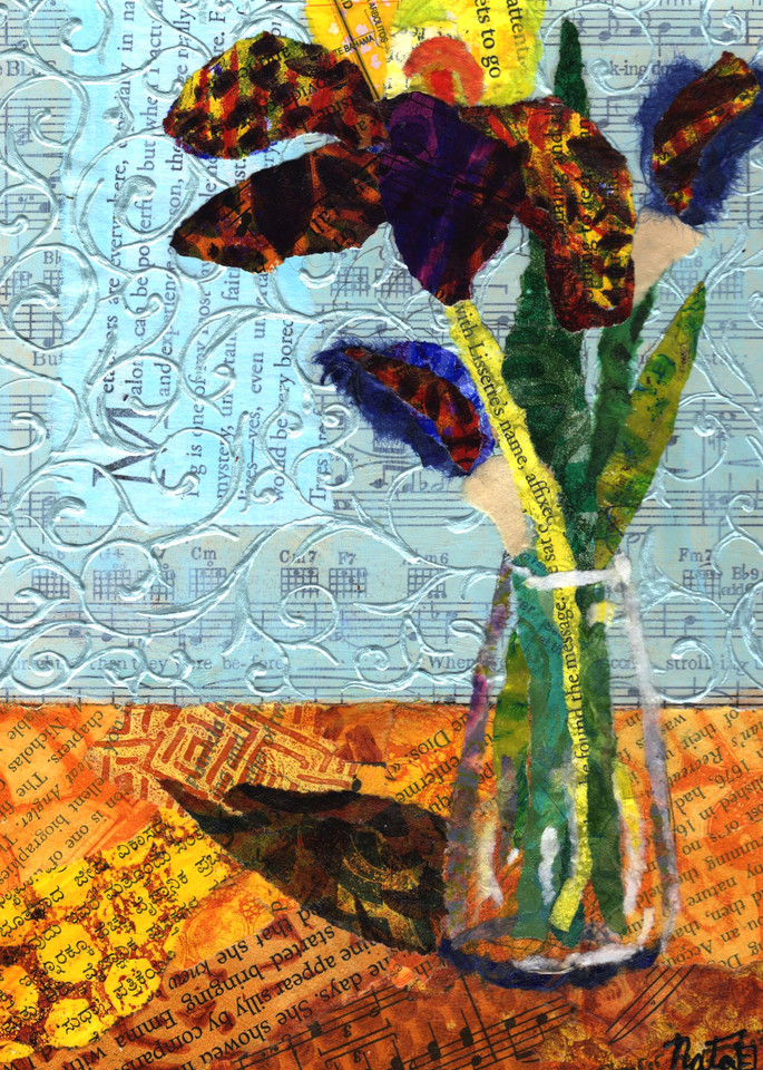 Monica's Iris  Art | Poppyfish Studio