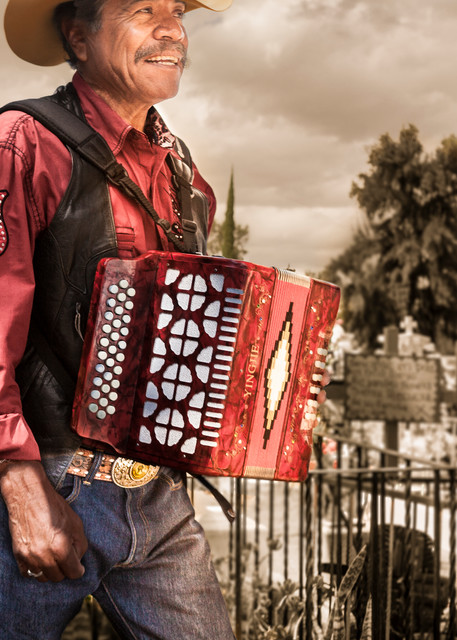 Acordeo En Rojo Photography Art | Harry John Kerker Photo Artist