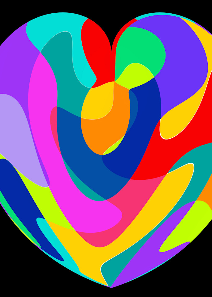 Colorful Heart/Merch Art | karenihirsch