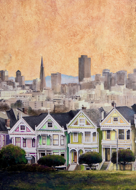 The Painted Ladies Of San Francisco Art | Leisa Collins Art