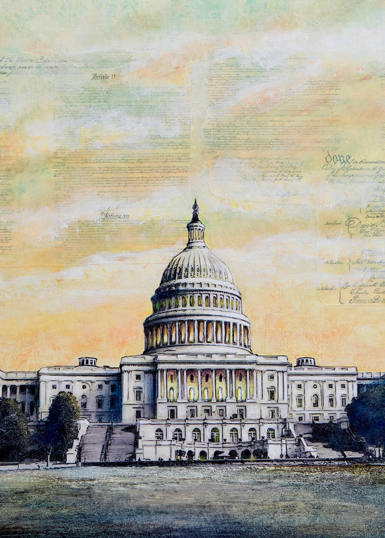 We The People ... Capitol Building Art | Leisa Collins Art