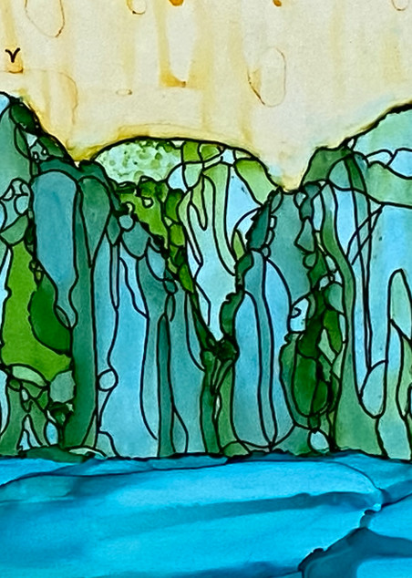 Cool Mountain Stream Art | Lynda Frautnick Fine Art