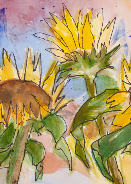 #16 Sunflower Morning Art | Elaine Schaefer Hudson Art