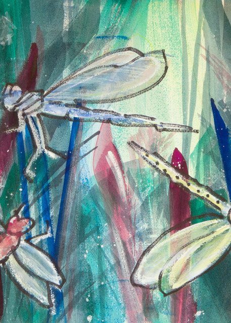 Dragonfly Mess Art | Elaine Schaefer Hudson Art