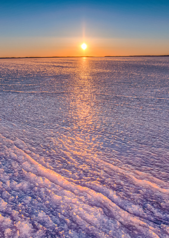 Long Point Frozen Winter Sunset Art | Michael Blanchard Inspirational Photography - Crossroads Gallery