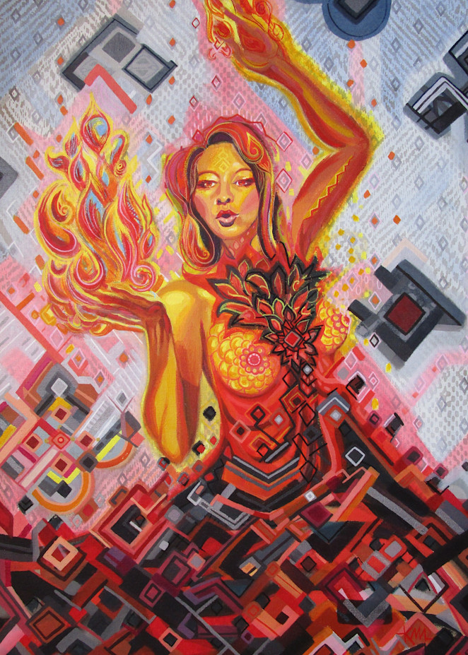 Fire Goddess Art | Kim Michelle