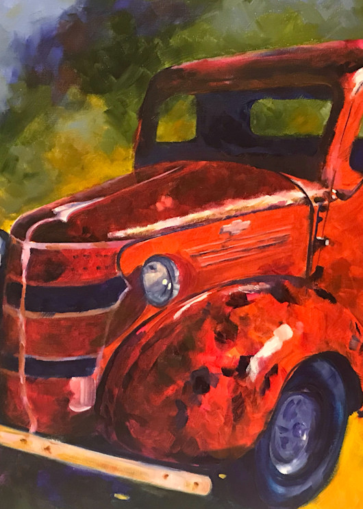 The Truck On Colorado Street Art | Jan Thoreen Lewis Fine Art