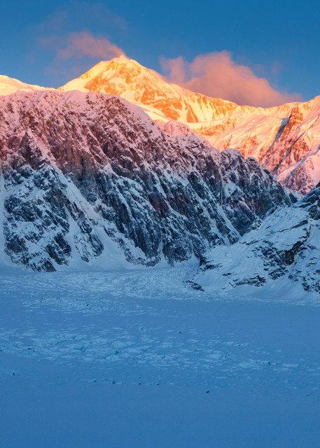 Sheldon ---timelapse of Denali at sunrise---- in the Ruth Glacier and Amphitheater in the Alaska Range.  Winter 2017   

Photo by Jeff Schultz/SchultzPhoto.com  (C) 2017  ALL RIGHTS RESERVED
