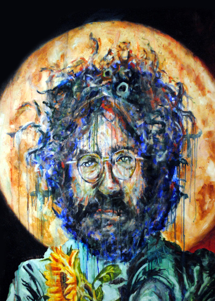Jerry With A Sunflower Art | TRand Art Studio & Gallery
