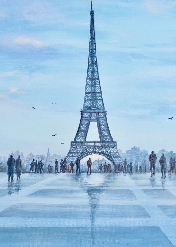 Rainy Day At Eiffel Tower | Art Gifts Art | Leisa Collins Art
