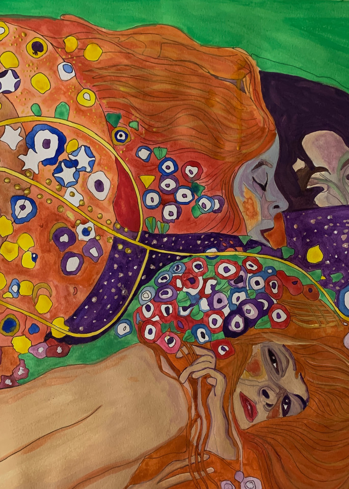 Homage To Klimt   Water Serpents Art | Scott Dyer Fine Art