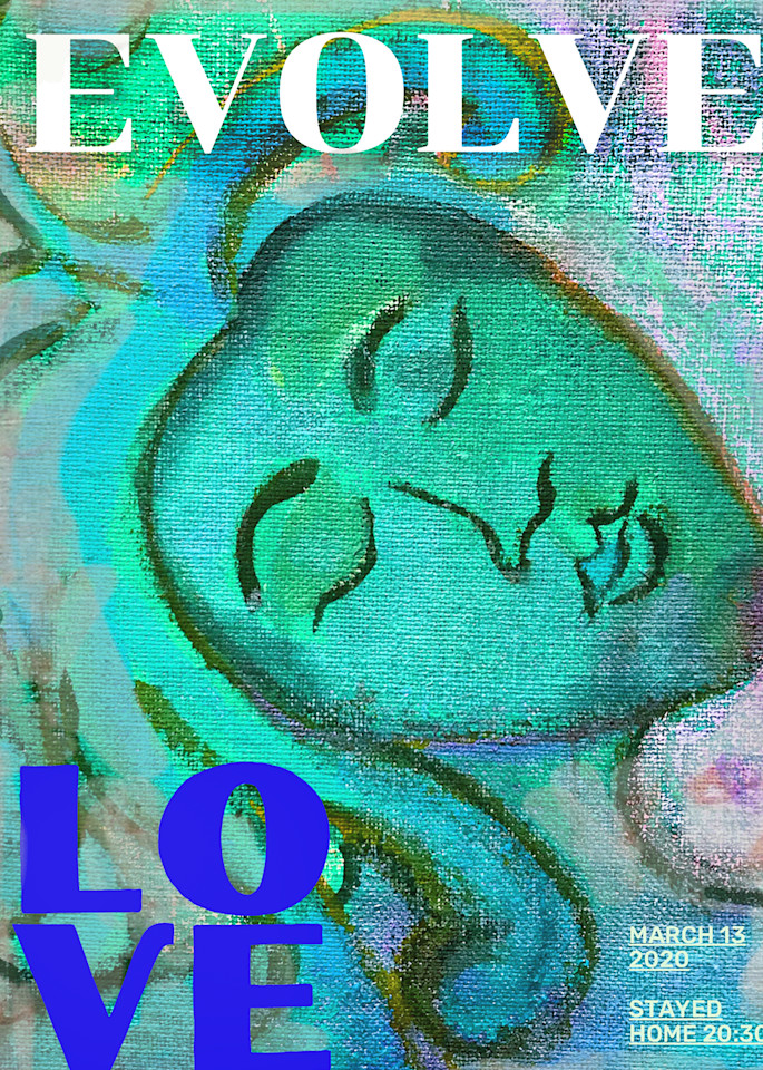 Evolve Love (Teal Lovers) Art | Polly Alice Design