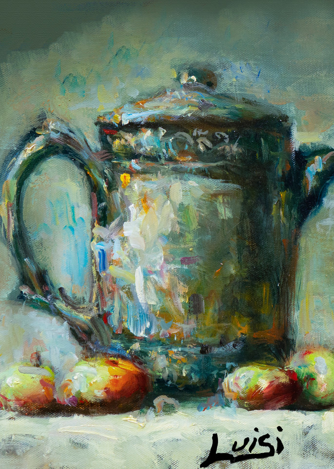Bucket With Apples Art | Luisi Fine Art/Light On Color