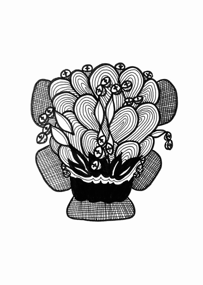 Petal Basket Art | Sandy Smith Gerding Artwork