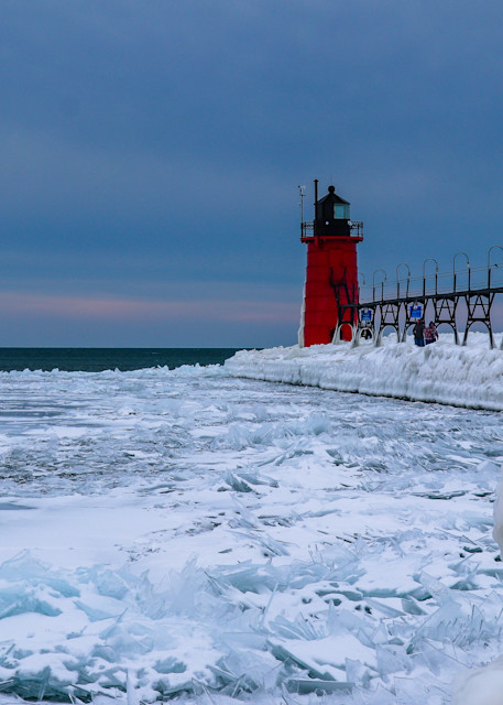 South Haven Lighthouse Winter  2 Photography Art | Ray Marie Photography 