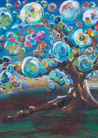 Bubble Tree Joy Art | glimpsesofglory