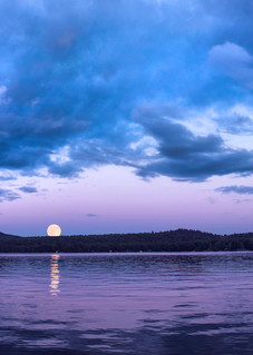 1st Lake Moon Rise Panoramic Photography Art | Kurt Gardner Photography Gallery