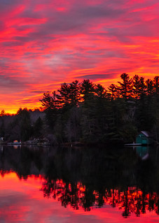 Old Forge Pond Pink Sunrise Panoramic Photography Art | Kurt Gardner Photography Gallery