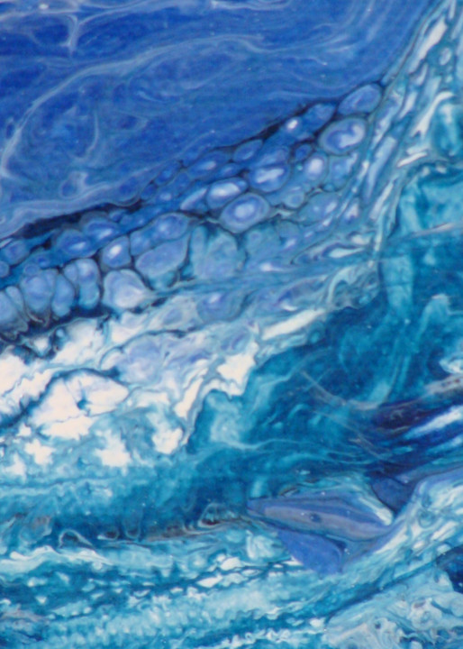 Abstract Wave In Blue Art | Skip Gosnell Artworks & Design