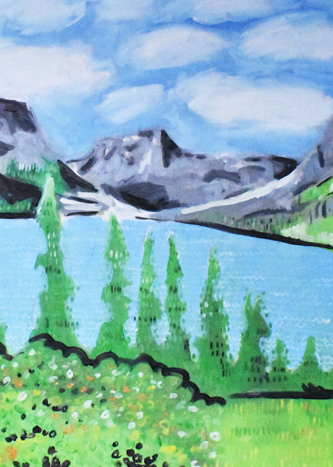 Saint Mary Lake Painting 3