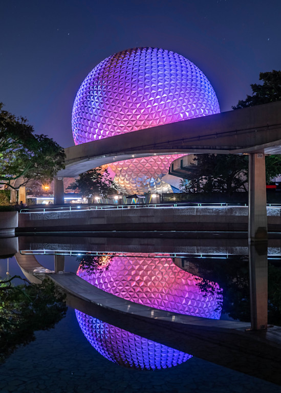 Reflections Of Spaceship Earth Photography Art | William Drew Photography