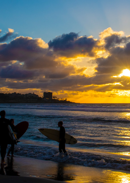 La Jolla Sunset & Surfers 01.22.21 Photography Art | Pacific Coast Photo
