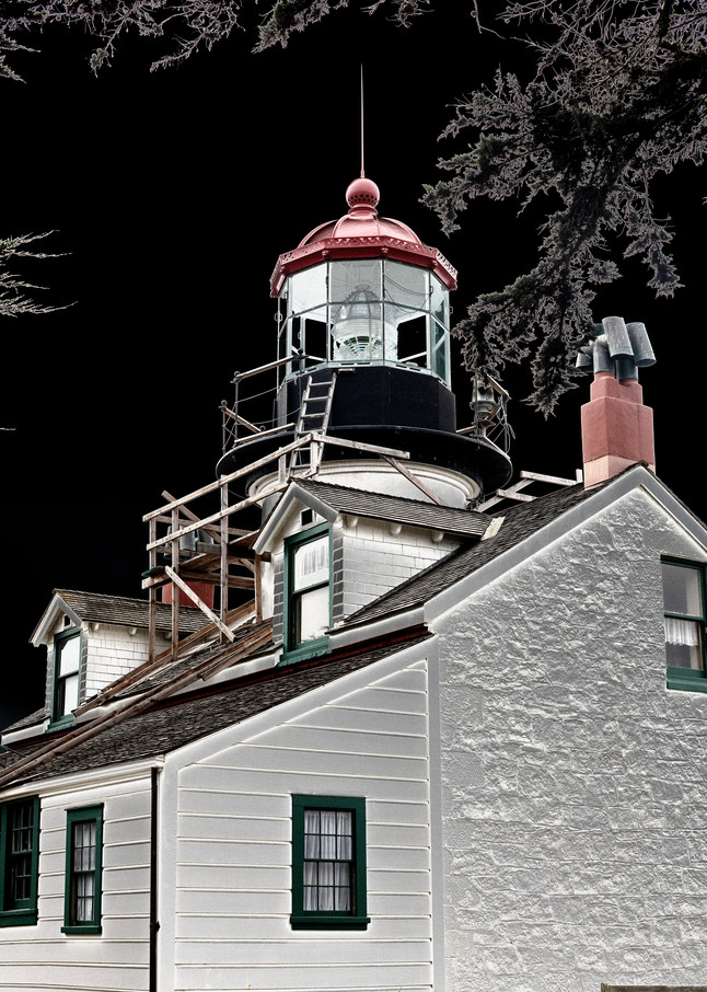 Lighthouse & Trees Pacific Grove Photography Art | Pacific Coast Photo