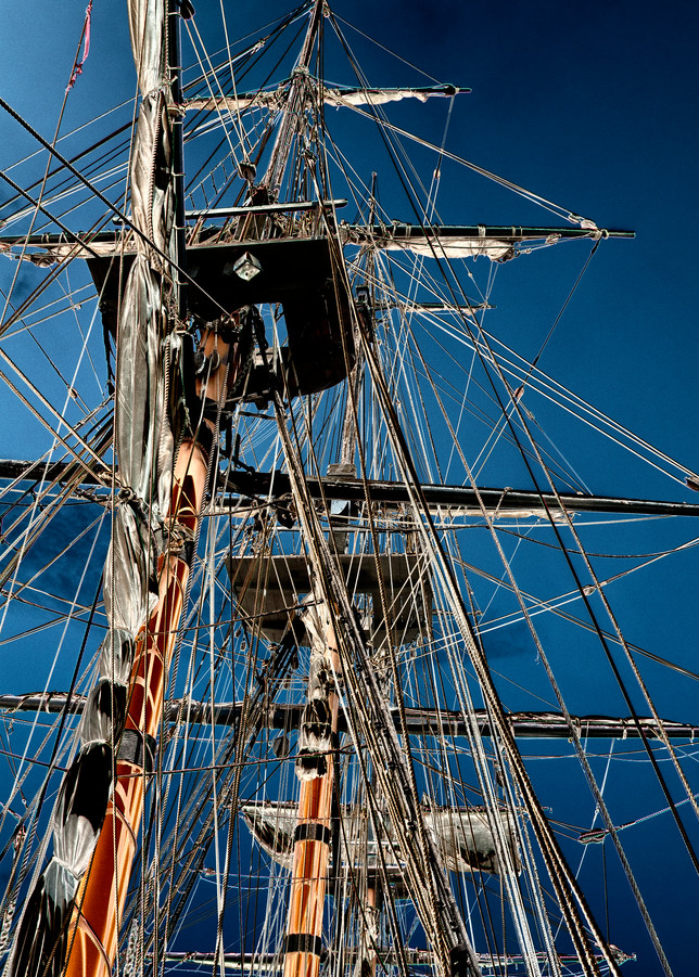 Galleon Hms Surprise Mast #2 Photography Art | Pacific Coast Photo