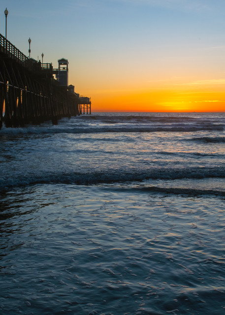 Oceanside Pier Sunset & Surf Photography Art | Pacific Coast Photo