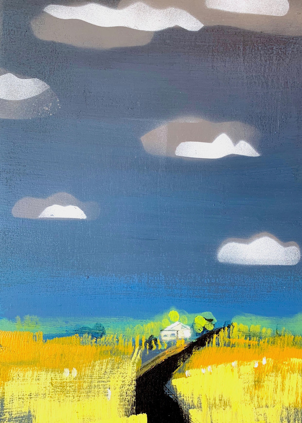 Cloud Cabin  Art | L BaLoMbiNi / red paint studio