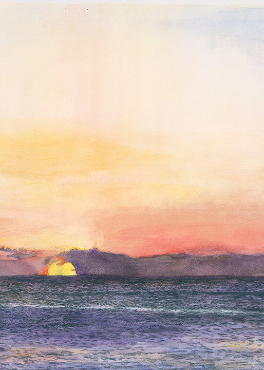 Red Sunset In Kauai Art | CruzArtz Fine Arts