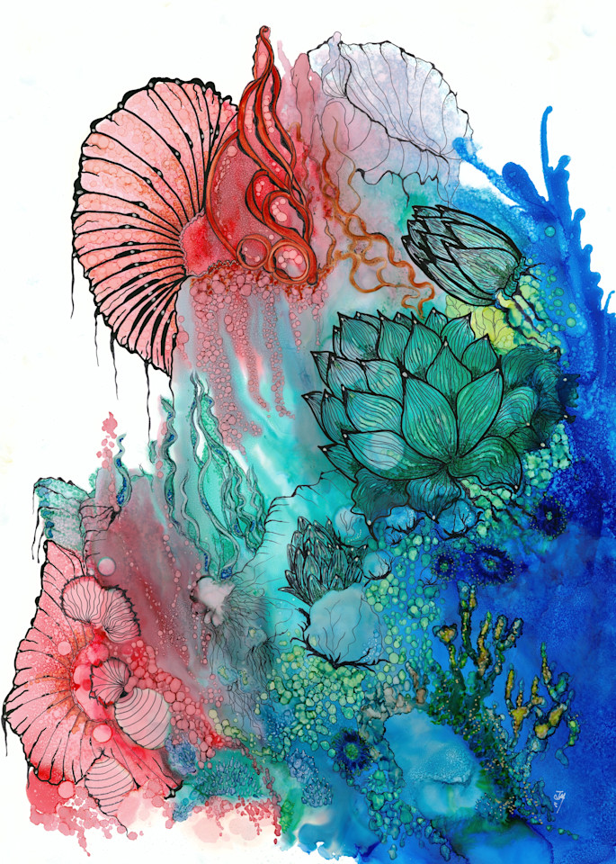 Aquamarine Hd Art | Art With Judy Ann