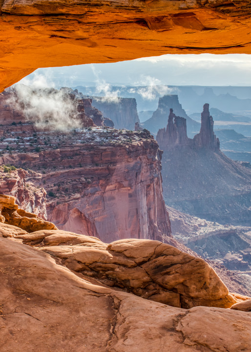 Washer Woman In The Clouds, From Mesa Arch Photography Art | Peter Batty Photography