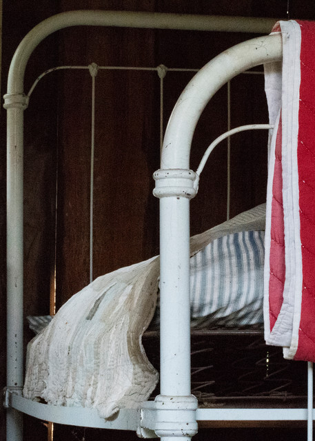 Pioneer Log Cabin:  Bed With Straw Mattress Photography Art | Great Wildlife Photos, LLC