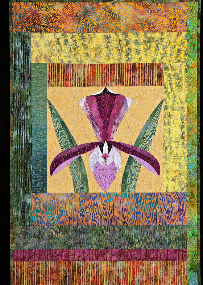 Orchid Art | Susan Damone Balch Art Quilts