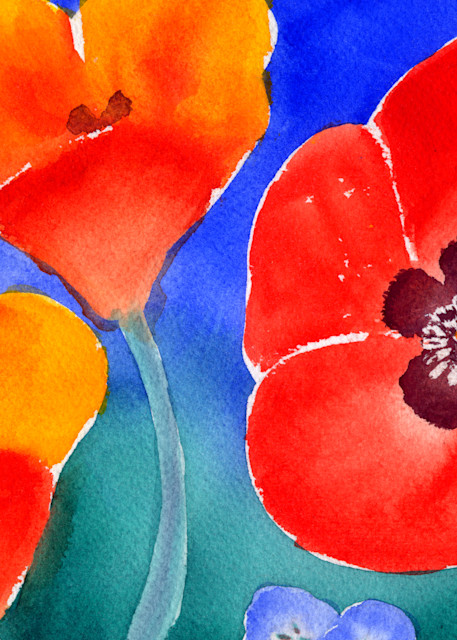 Say It With Flowers  Poppies Art | Jeanine Colini Design Art