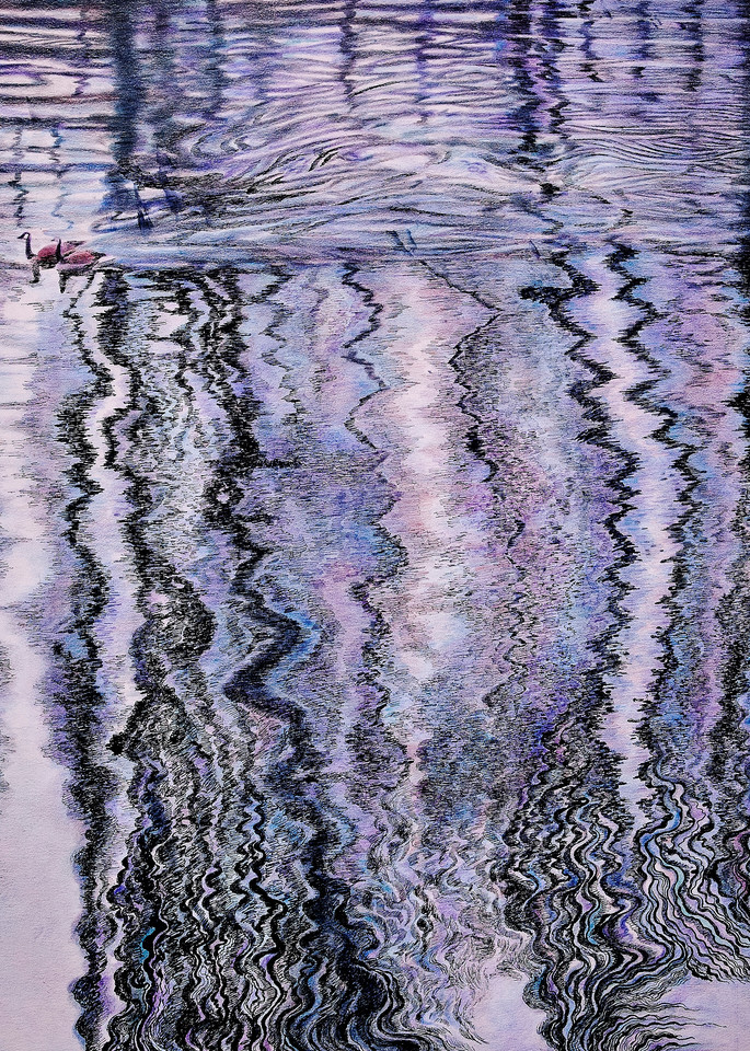 Travelers In Water Reflections Art | lencicio