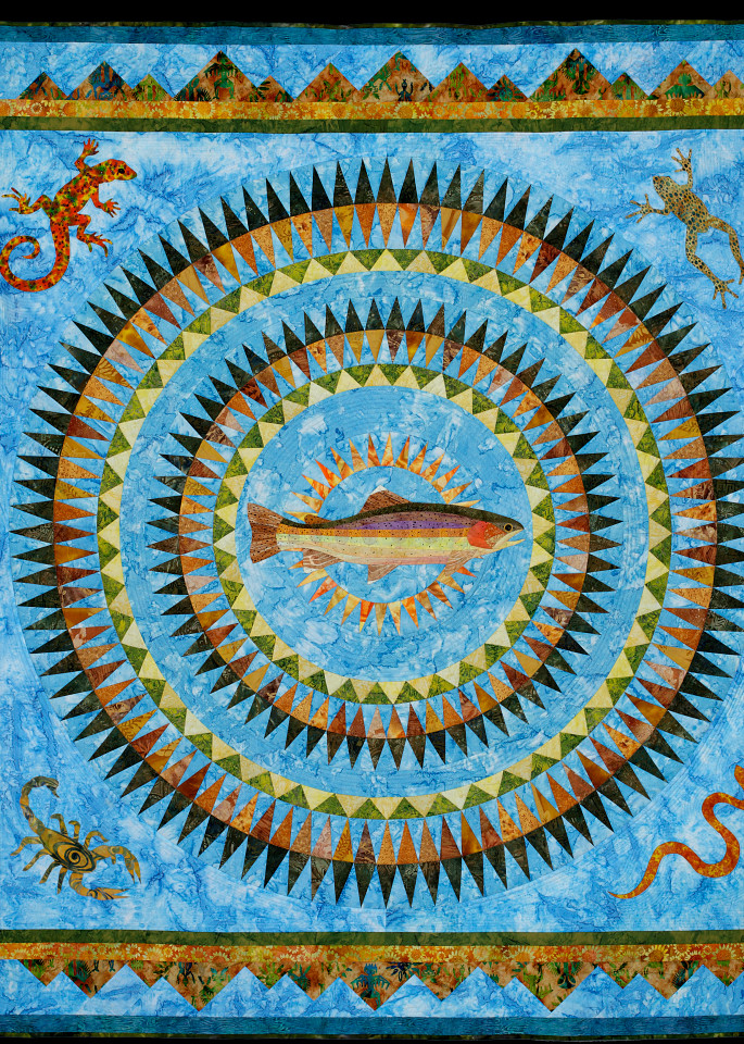 Apache Trout  Art | Susan Damone Balch Art Quilts