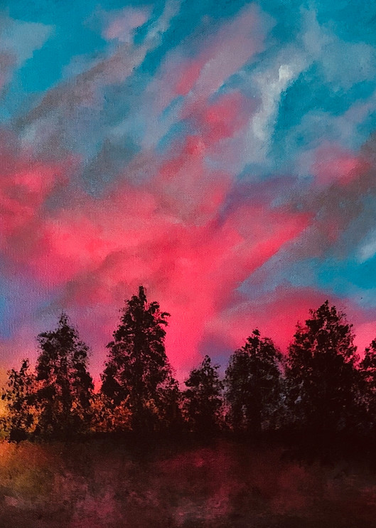 Pink Sky Sunset Art | House of Fey Art