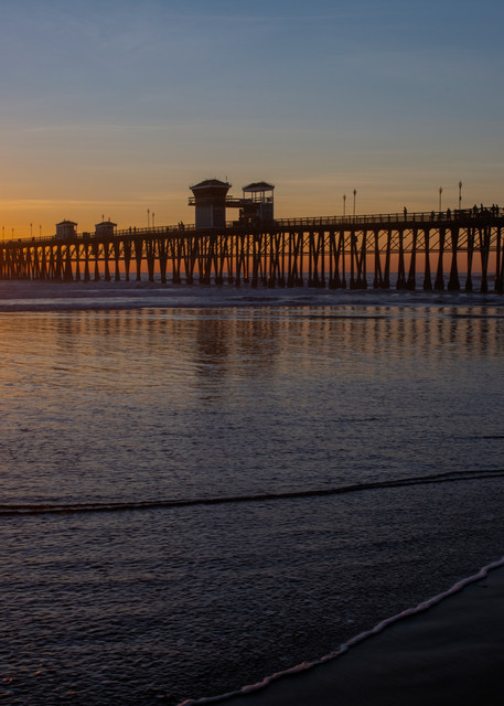 Oceanside Pier, Water & Sunset Photography Art | Pacific Coast Photo
