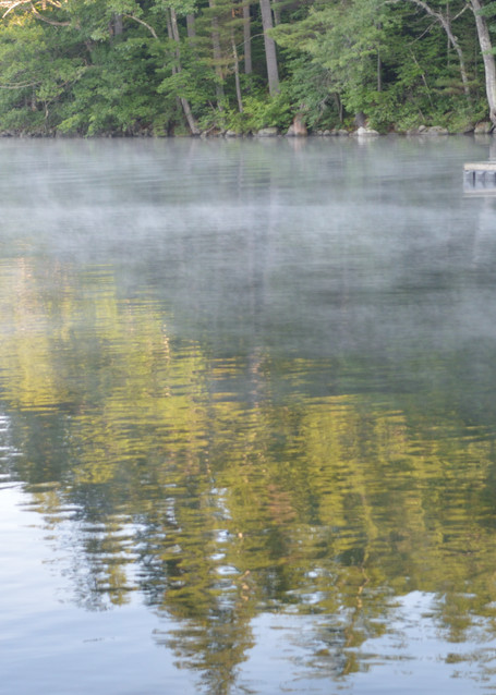 Lake Reflection With Mist Photography Art | neilfkadey