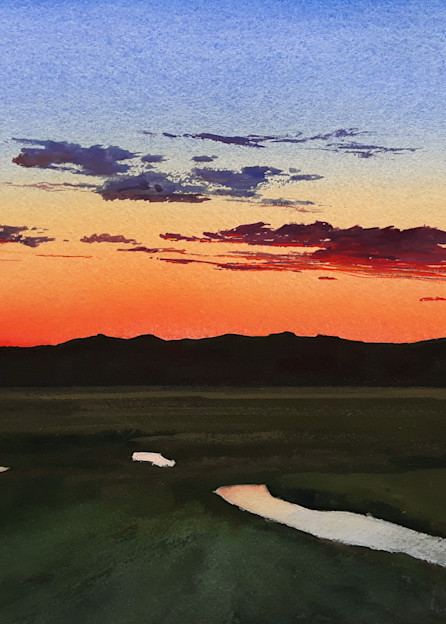 Marshland Sunset Art | Robert Duvall Landscape Paintings