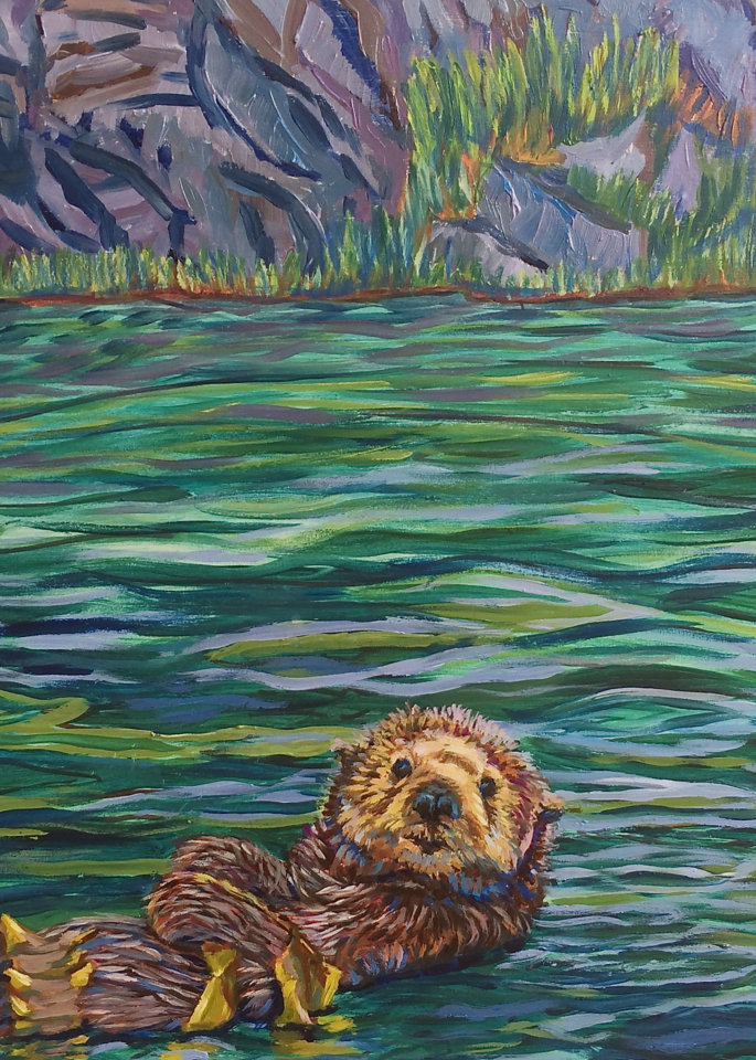 Homer Otter by Alaska artist Amanda Faith Thompson