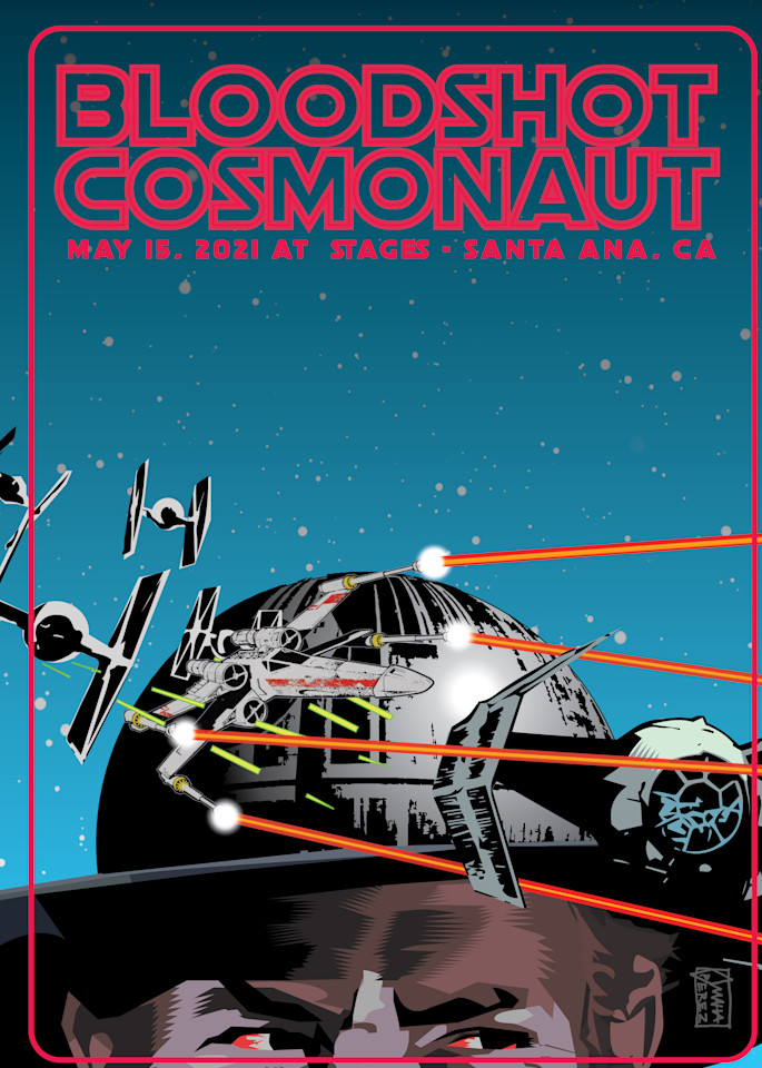 bloodshot-cosmonaut-gig-poster