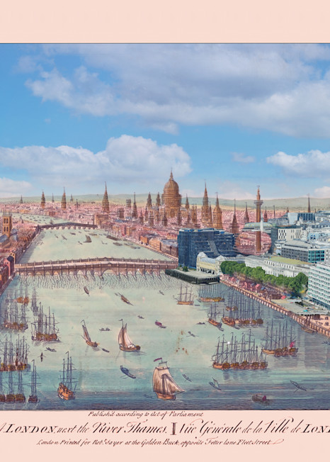 Panoramic View Of London 1751 Art | Mark Hersch Photography
