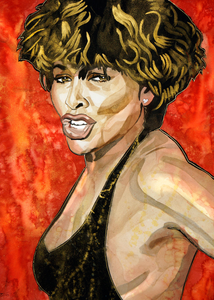 Tina Turner Lf Art | William K. Stidham - heART Art