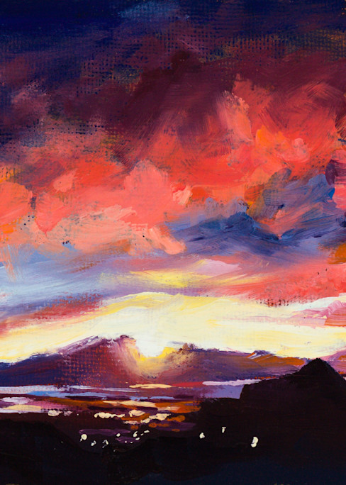 Sunset On Antelope Island Art | Jennifer Richter Art